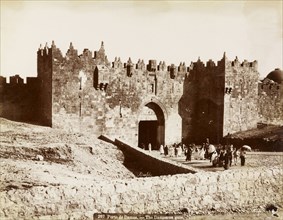Porte de Damas, orientalist photography, Bonfils, Félix, 1831-1885, 1880s