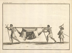 Lits de cotton à raiseau, suspendus par les deux bouts, Relation du voyage de la mer du Sud aux cotes du Chili, du Perou