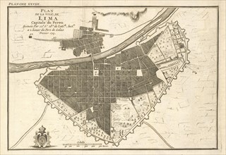 Plan de la ville de Lima, Relation du voyage de la mer du Sud aux cotes du Chili, du Perou, et du Bresil