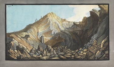 View of the crater, or inside of the cone of the little mountain, Campi Phlegræi., Fabris, Peter, 18th cent., Hamilton, William
