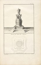 Statue de Louis XV. a Rouen, Monumens érigés en France a la gloire de Louix XV, Le Carpentier, Antoine Mathieu, 1709-1773