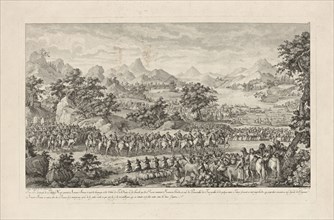 Fou-te Lieutenant de Tchao-hoei poursuit Amour-sana, Conquêtes de l'empereur de la Chine, China, Helman, Isidore-Stanislas, 1743
