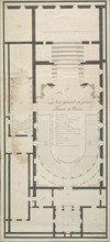 Plan général du grand théatre de Parme, Italian theater prints, Feneulle, Luigi Augusto, Patrini, Giuseppe, ca. 1782