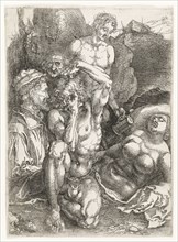 Five figure studies, Five figure studies, Dürer, Albrecht, 1471-1528, ca. 1515