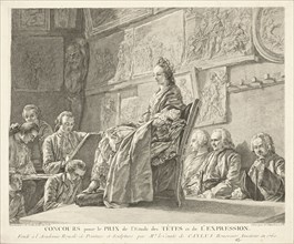 Concours pour le prix de l'etude des têtes et de l'expression, Flipart, Jean Jacques, 1719-1782, 1763