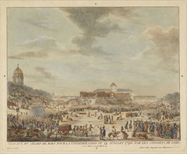 Travaux du Champ de Mars pour la Confandédandération du 14 juillet 1790. par les citoyens de Paris, Prints of the French
