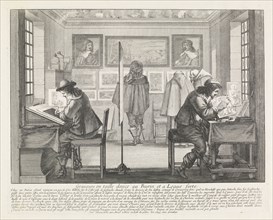 Graveurs en taille douce au burin et a leaue forte, Bosse, Abraham, 1602-1676, Etching, engraving, black-and-white, 1643