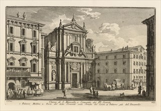Chiesa di S. Marcello, e Convento dei PP. Serviti, Delle magnificenze di Roma antica e moderna, Vasi, Giuseppe, 1710-1782