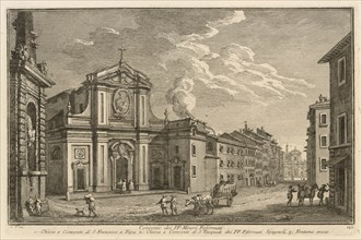 Convento dei PP. Minori Reformati, Delle magnificenze di Roma antica e moderna, Vasi, Giuseppe, 1710-1782, Etching, between 1747