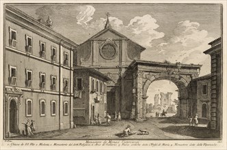 Monastero di monaci cisterciensi, Delle magnificenze di Roma antica e moderna, Vasi, Giuseppe, 1710-1782, Etching, between 1747