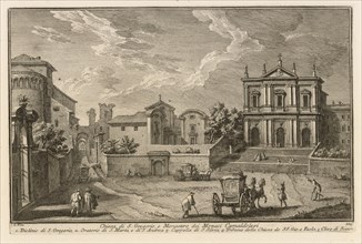 Chiesa di S. Gregorio, e Monastero dei Monaci Camaldolesi, Delle magnificenze di Roma antica e moderna, Vasi, Giuseppe, 1710
