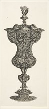 Design for a columbine cup, Wechter, Georg, 1526-1586, Etching, ca. 1579