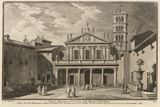 Chiesa e monastero di S. Cecilia, delle monache benedettine, Delle magnificenze di Roma antica e moderna, Vasi, Giuseppe, 1710