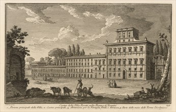 Casino della Villa Peretti sulla Piazza di Termini, Delle magnificenze di Roma antica e moderna, Vasi, Giuseppe, 1710-1782