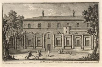 Villa Madama Suori Porta Angelica, Delle magnificenze di Roma antica e moderna, Vasi, Giuseppe, 1710-1782, Engraving