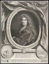 Carolus Le Brun eques regis pictorum princeps, Edelinck, Gérard, 1640-1707, engraving, 1684