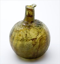 Small bottle, bottle holder soil find model? glass, free blown and molded in mold blown Small bottle (decorative bottle