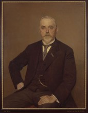 Portrait of Gerrit Jan de Jongh 0(1845-1917), portrait painting canvas linen oil paint, Standing rectangular portrait of Gerrit