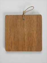 Te Poel, Oak miniature cutting plate, cutting board shelf miniature kitchenware toy relaxing tool model oak wood, sawn Square