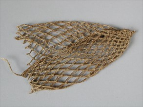 Miniature egg net, egg net miniature toy relaxant model rope, knotted rhomboid mesh of brown rope knotted with cord close