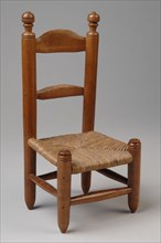 Te Poel, Miniature wooden kitchen chair, chair reclining furniture miniature toy relaxant model oak wood beech wood trim
