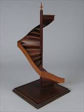 joiner, timmerman: J.J. Kesting (1842 - 1931), Wooden model of spiral staircase, spiral staircase spiral staircase staircase