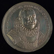 Medal with Piet Hein as lieutenant admiral of Holland, penning visual material silver, gram, bust Piet Hein as lieutenant