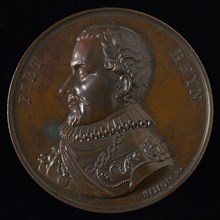 Jean-Henri Simon (engraver), Medal with bust Piet Hein, medallions bronze bronze 4,7, bust Piet Hein left with omschrift