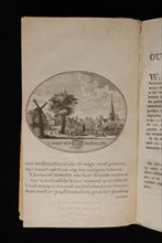 Banse, H.A., OLLEFEN, L. VAN and BAKKER, R. De Nederlandsche Stad- en Dorp-beschryver. Oud-Beierland, The Netherlands, old print