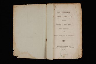 Langenhuijsen, A.P. van, HOGENDORP, GIJSBERT KAREL GRAVE VAN. The separation of Holland and Belgium, oud druk book information