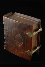 Putte, I. van der, Biblia, that is the ganth H. Scripture, bible oud druk book information form paper cardboard leather copper