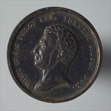 's Rijks Munt, Medal on the introduction of the Dutch Constitution, penny footage iron, portrait of King William I to the left