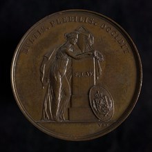 's Rijks Munt, Medal on the death of Frederika Louise Wilhelmina, Queen of the Netherlands, wife of King William I, death