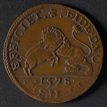 Medal on the offer of the stadholdership to the Prince of Orange, jeton utility medal medal exchange buyer, David who meets