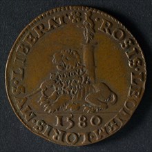 Medal on the redemption of the Inquisition, jeton utility medal medal exchange buyer, the Spanish King offers the Dutch lion