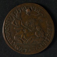 Medal on the aversion of the Netherlands to the Duke of Anjou, jeton utility medal medal exchange buyer, Dutch virgin tied
