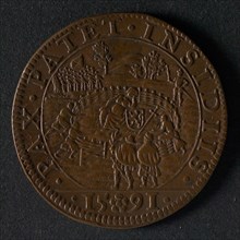 Medal on the mediation offered by the German emperor, jeton utility medal medal exchange buyer, Dutch virgin leaning on