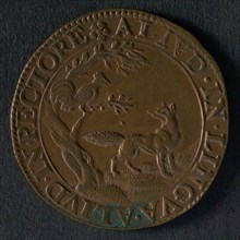 Medal on the proclaimed pardon of the Archdukes, jeton utility medal medal exchange buyer, fable of the cock and the fox legend