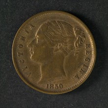 A + M (Allen en Joseph Moore), Medal on Queen Victoria, penning footage copper, portrait queen Victoria of Great Britain