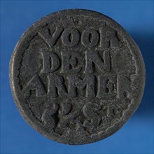 ArmenMedal Rotterdam 1740 5 12 Penny, five en a a a super cash coin money swap arms penny penny lead metal, Armenpenning