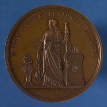 J.P. Menger, Medal at the Centenary of the Bataafsch Society for Experimental Philosophy in Rotterdam, medallion medals bronze