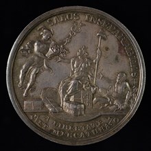 design: Theodoor Victor van Berckel (Den Bosch 1739 - Den Bosch 1808), Medal with city weapon of Rotterdam, tooling medal penny
