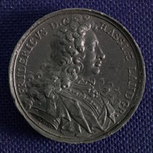 Philipp Heinrich Müller, Medal on the conquest of the castle Grevenburg by Landgraaf Frederik van Hessen, medallions of lead