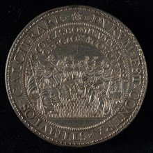 Medal on the downfall of the invincible fleet, penny footage silver, sea battle the downfall of the Spanish Armada regulation
