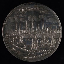 J. Höhn, Medal at the Battle of the Sound, penny footage silver, Sea battle in the Sont between Dutch and Swedish ships