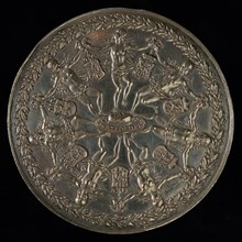 Sebastiaan Dadler, Medal on the Peace of Munster, penny footage silver, seven virgins (seven Dutch provinces)