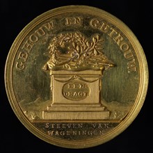 Medal on the preserved tranquility in the city of Rotterdam, penning footage gold, Weapon of Rotterdam between S and C, Senatu