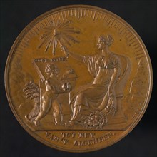 D. van der Kellen, Medal on the 50th anniversary of the Society to Nut of General, medallions bronze bronze 3,5, the Society