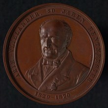 Jacques Elion, Medal on the golden jubilee of . Vlielander as steward of Comstrijen, medallions bronze bronze, bust Arie
