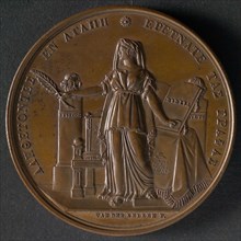 Van der Kellen, Medal on the 200th anniversary of the Remembrance Seminar in Amsterdam, medallion bronze bronze medal 4,5